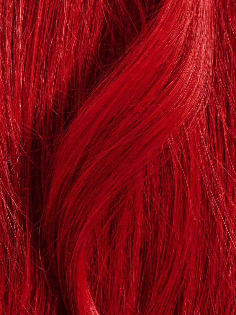 Red Peekaboo Halo® Hair Extensions | Luxy Hair - Luxy® Hair