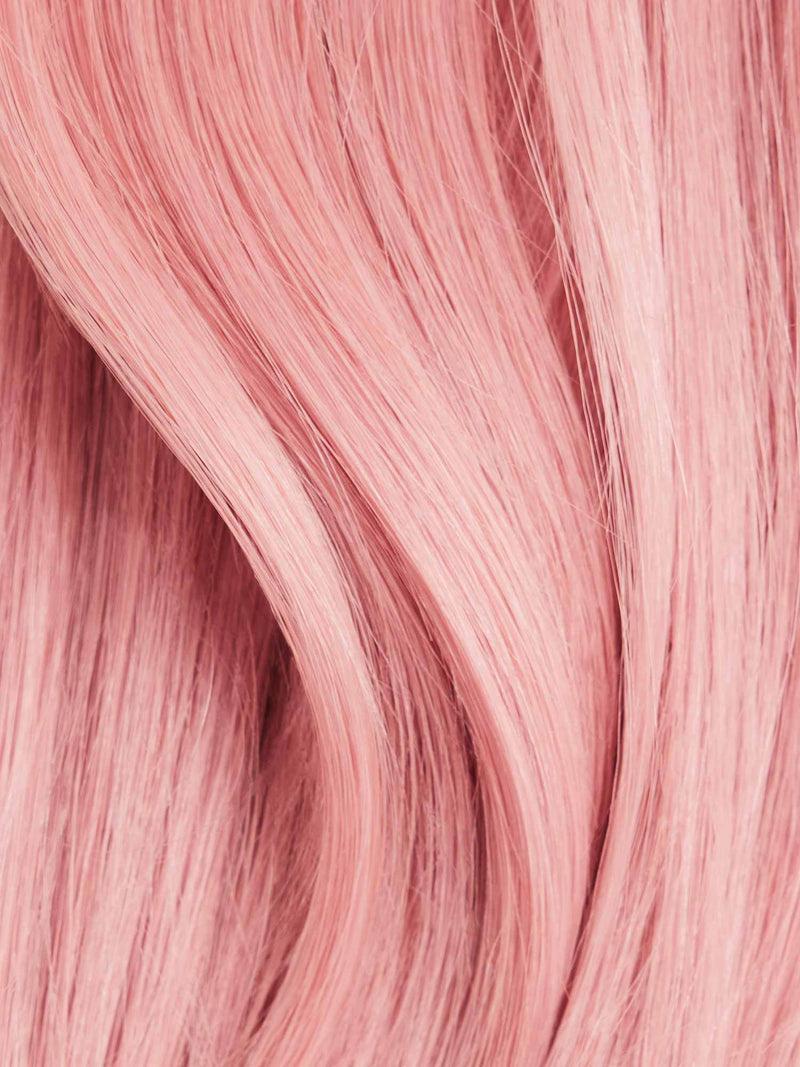 Pink peekaboo hair