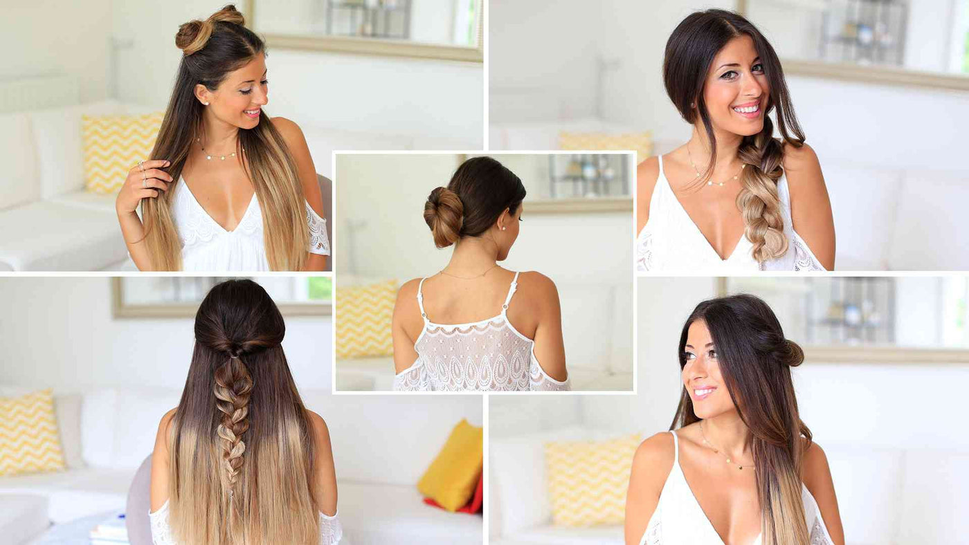 5 Easy One Minute Heatless Hairstyles