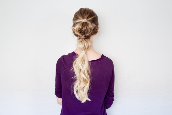 Bubble Ponytail Hair Tutorial with Luxy Hair Extensions by Erin Howards