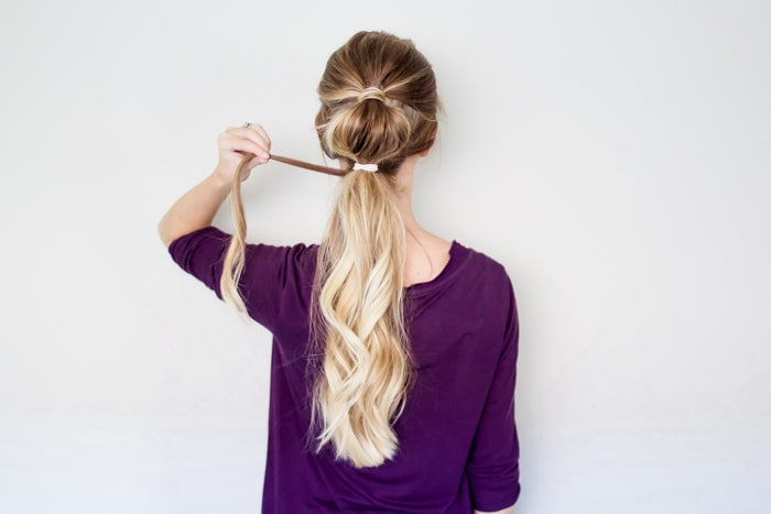 Bubble Ponytail Hair Tutorial with Luxy Hair Extensions by Erin Howards