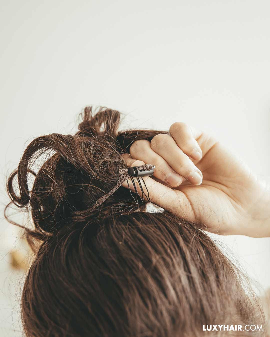 Messy bun hair piece