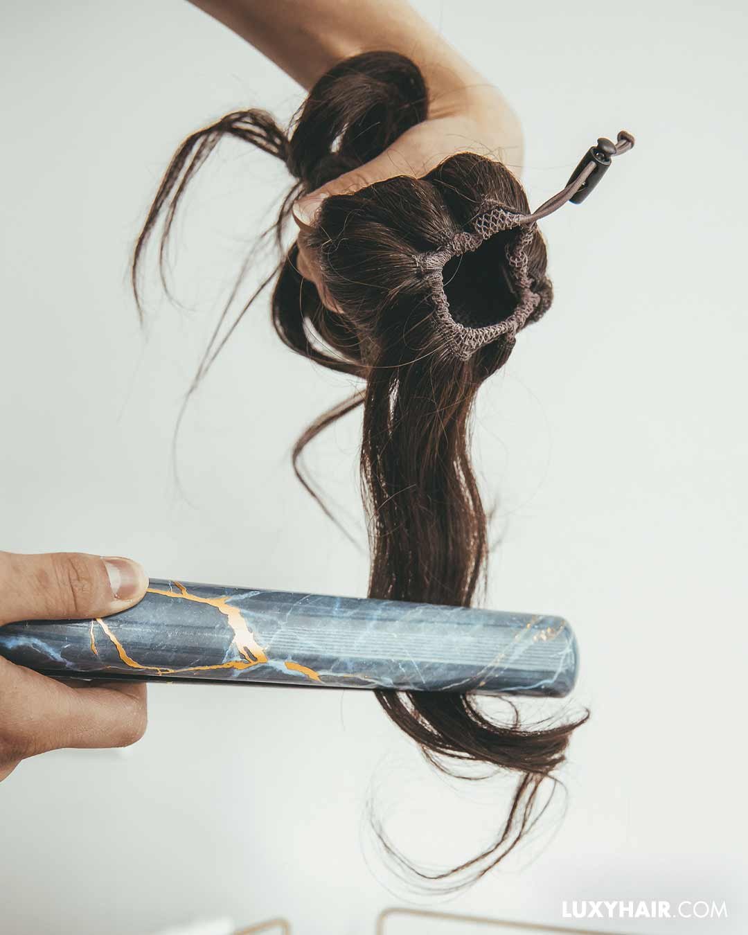 Messy bun hair piece