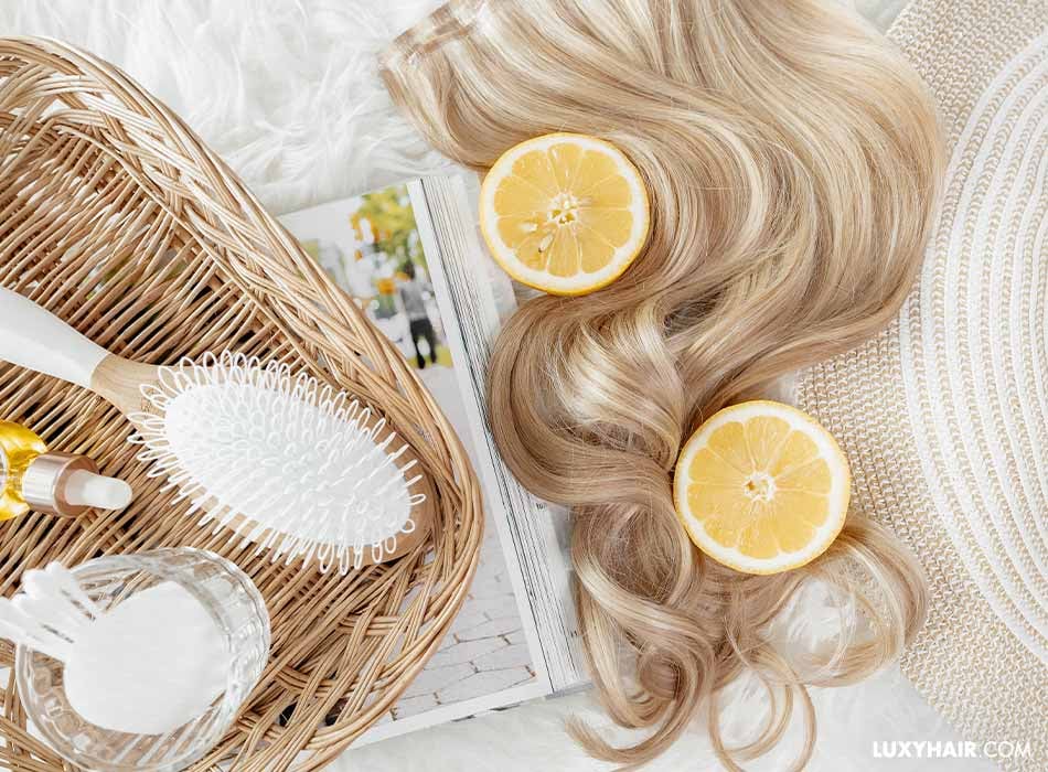 Blonde highlights