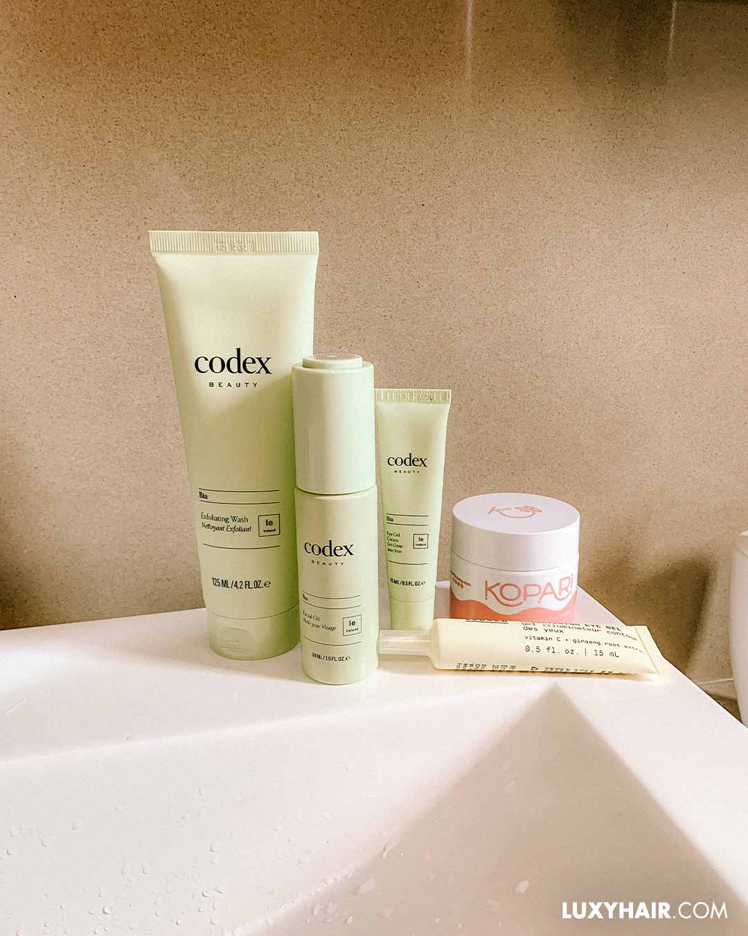 Morning skincare routine