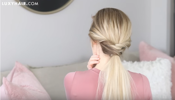 twist back ponytail