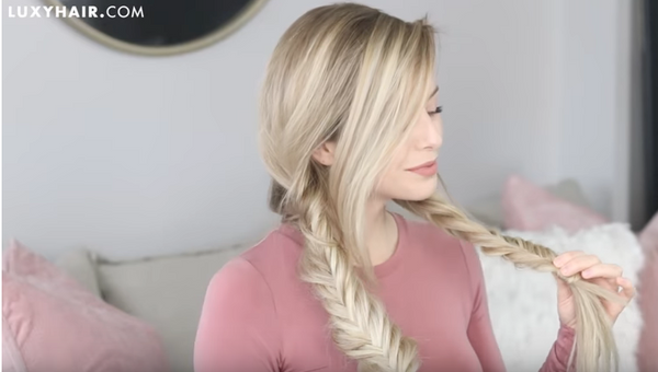 fishtail pigtail braids