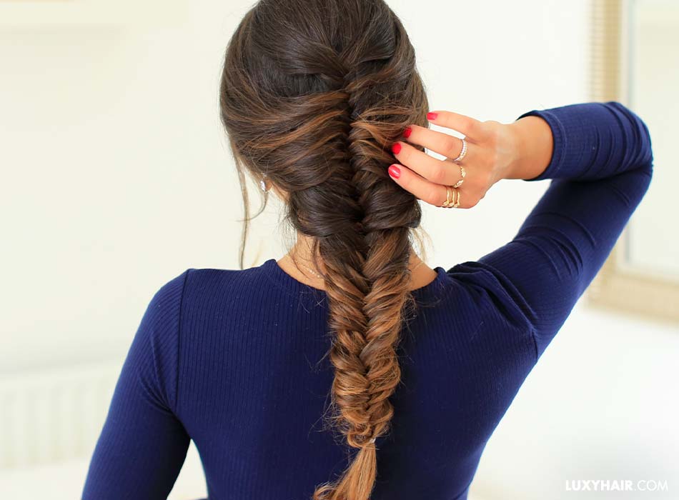 French Fishtail Braid: How To French Fishtail Your Own Hair