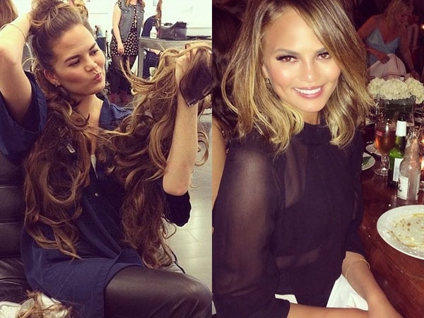 Chrissy Teigan hair extensions