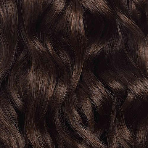 Dark Brown Curly Ponytail
