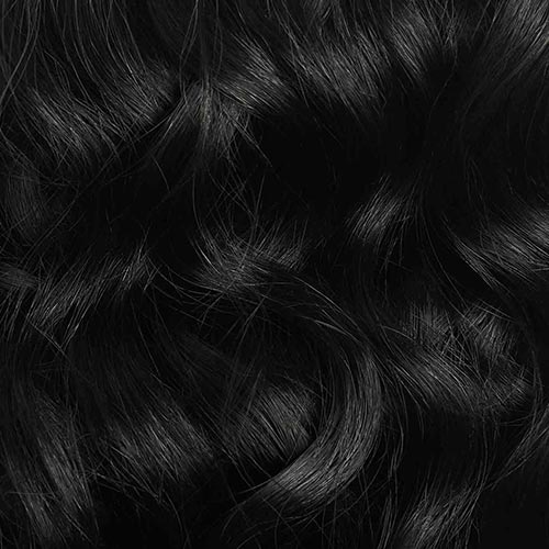 Jet Black Curly Ponytail