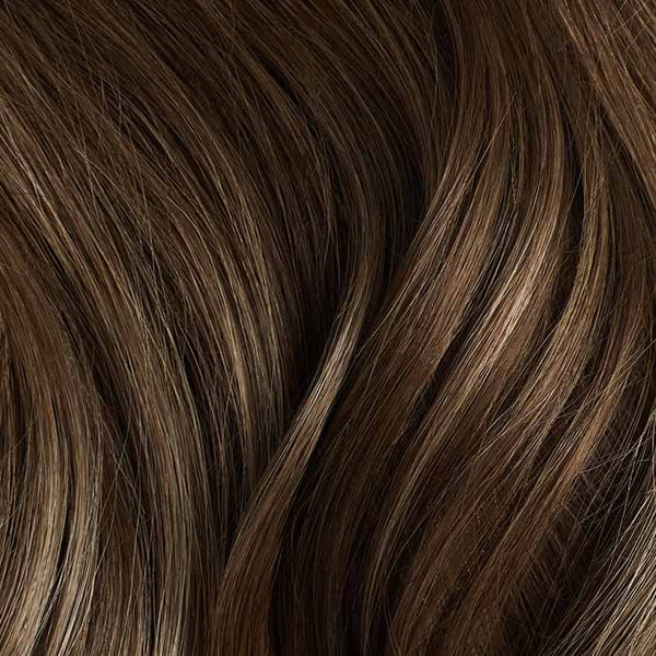 Neutral Brown Balayage Clip-In Bun