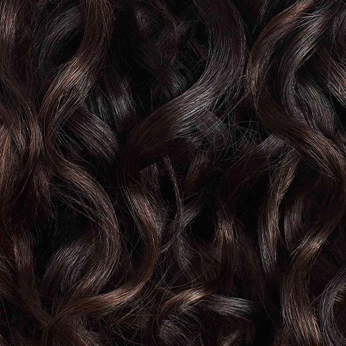 Off Black Balayage Curly Ponytail