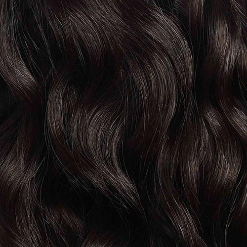 Off Black Curly Ponytail