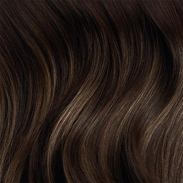 Dark Ash Brown Balayage Halo® Hair Extensions (180g)