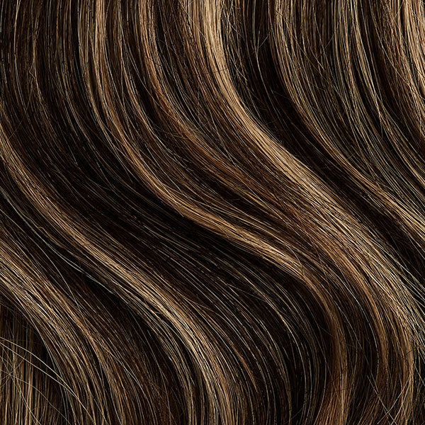 Mocha Brown Highlights Halo® Hair Extensions